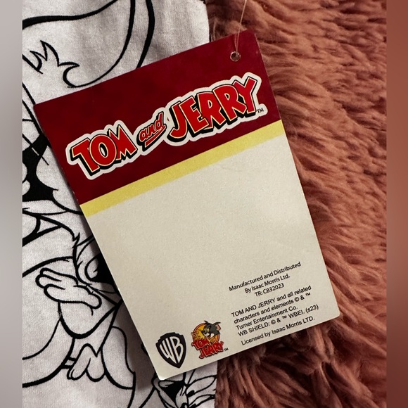 Tom And Jerry Cartoon Black And White Screen Print, Size Small Tee Brand New - Picture 5 of 7